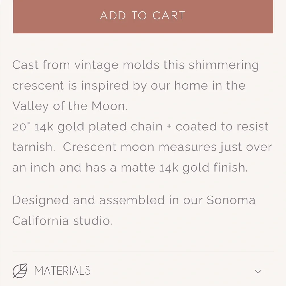 Gold La Lune Necklace by Amano Studio - Picture 4 of 7